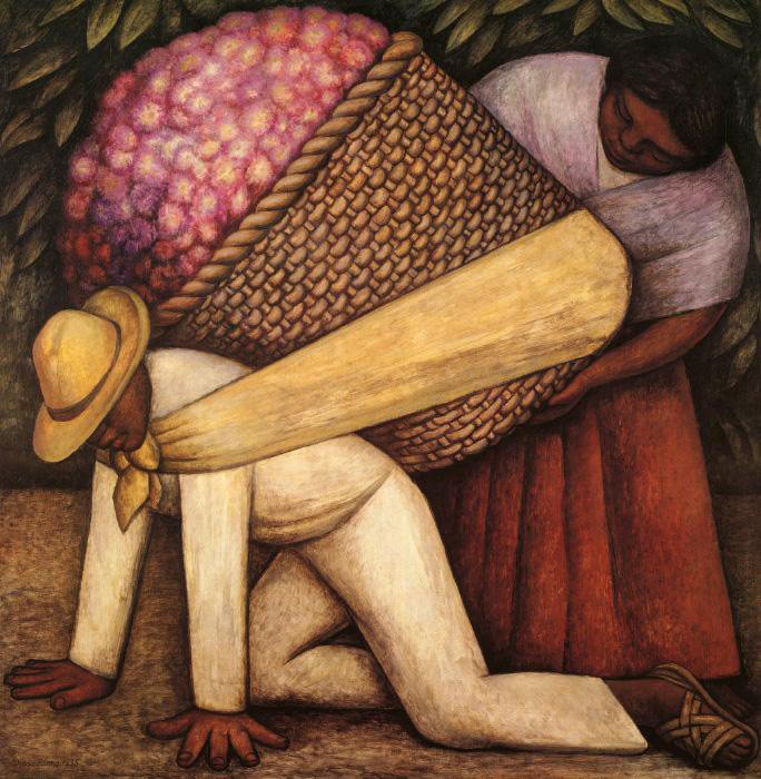 Diego Rivera The Flower Carrier